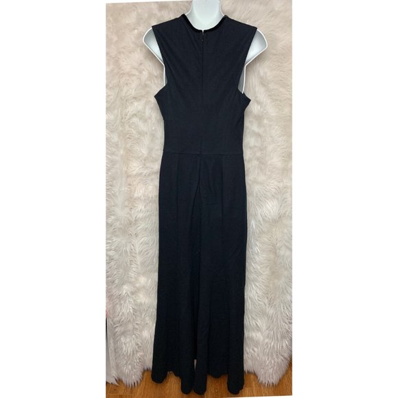LA'T by L'AGENCE Black Wool Mix Maxi Formal Dress - Picture 6 of 8